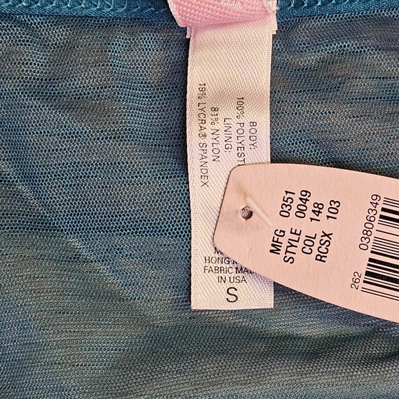 NWT Victoria's Secret Teal Sequin Cami Size S - Picture 5 of 6